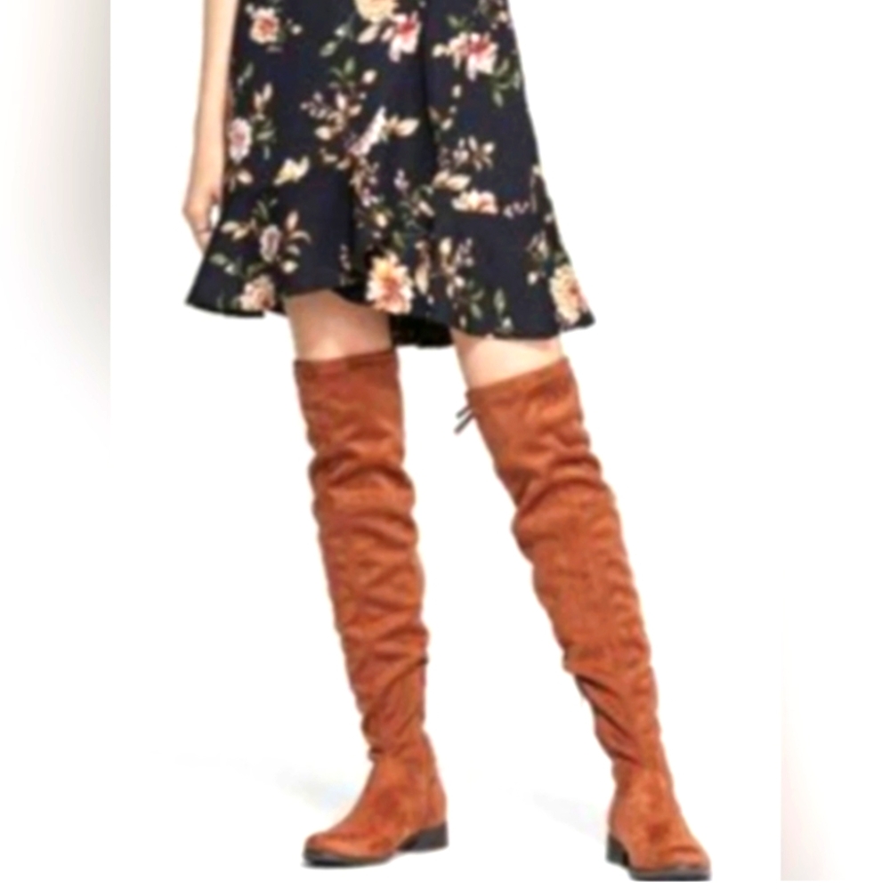 a new day women's above the knee brown boots sz 8 1/2